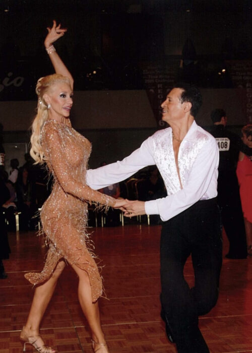 Dan and Deirdre dance a jive at a competition in Georgia