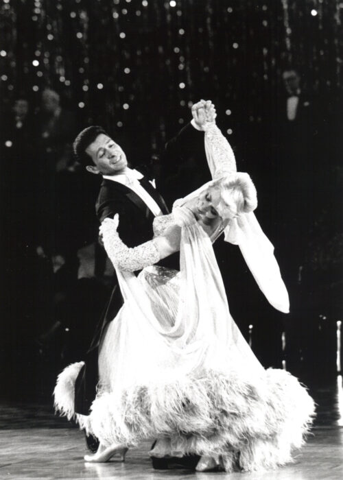 Dan and Suzanne on the TV show "Championship Ballroom Dancing"