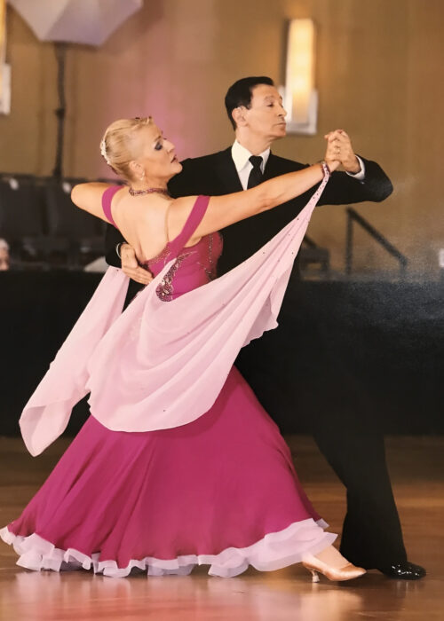 Dan and Stacy dance a tango in the Eastern United States Championships