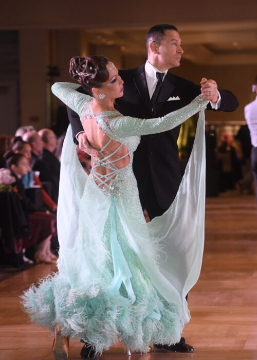 an and Evelyn compete in the tango in New York