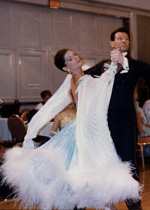 Dan and Colleen dance the waltz at a competition in CT